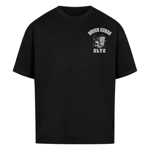 Schwarzes Oversized T-Shirt Kebab von SLTC Streetwear  Vorderseite