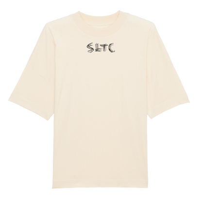 Beiges Oversized T-Shirt Look Mom von SLTC Streetwear Vorderseite